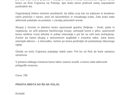 Ravbarske počitnice - še nekaj prostih mest.jpg